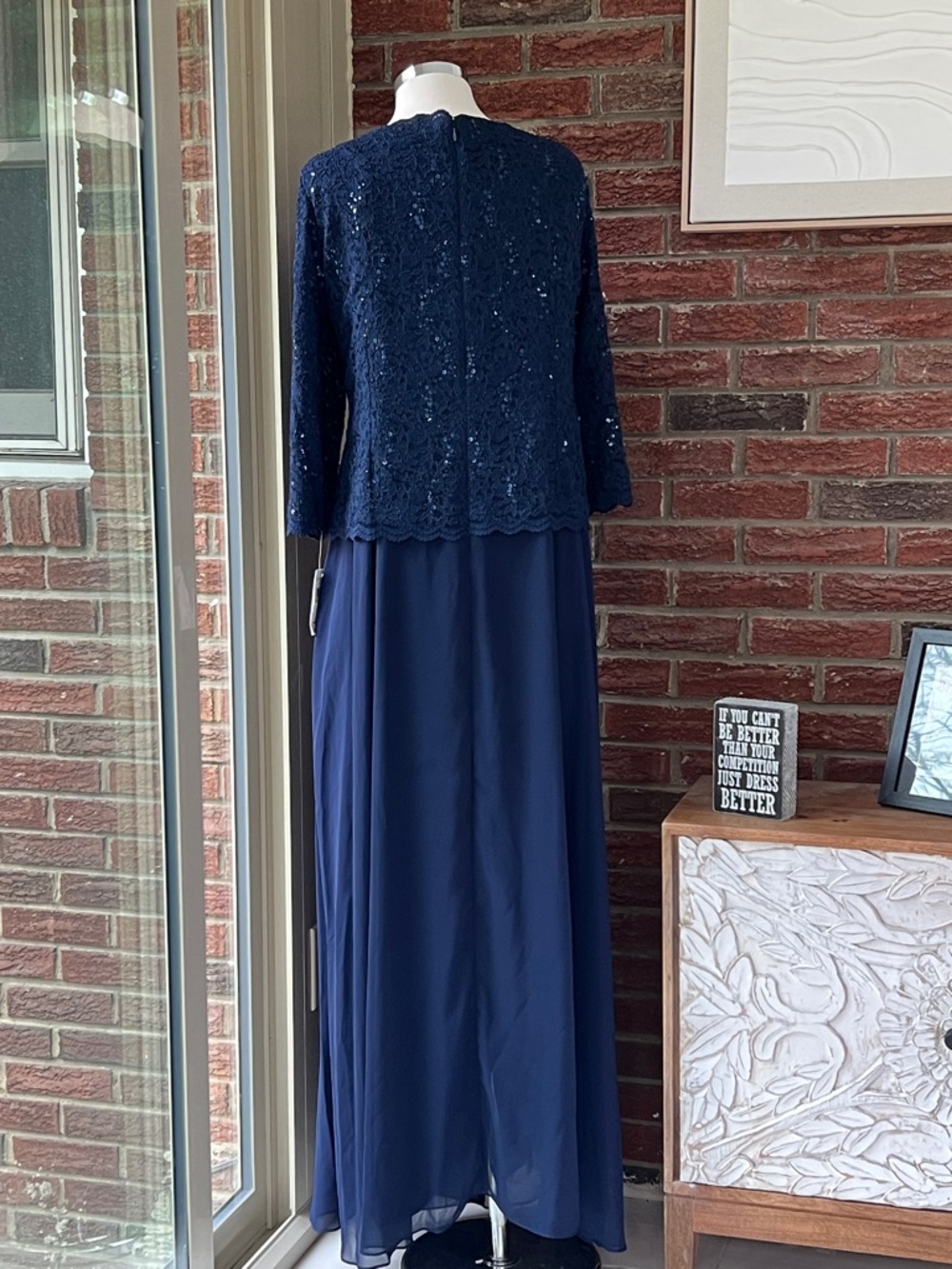 Alex Evenings Mock Two-Piece A-Line Gown NWT Size 24W - Picture 7 of 8